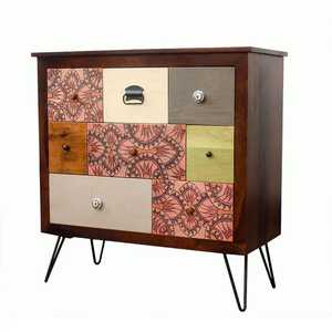 LUXURY SOLID MANGO WOOD PAINTING <b>SIDEBOARD</b> MODERN <b>SIDEBOARD</b>. - Product Image 1