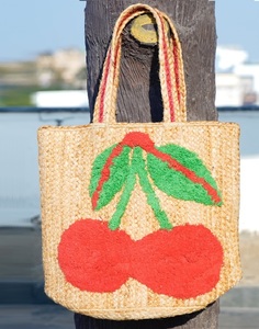 Bolso Tote de Yute para Mujer, Estilo Bohemio, Verano, Ecológico, Tejido, Bordado, con Iniciales Personalizadas - Product Image 3