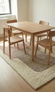 Alfombra Moderna de Diseño Geométrico Superpuesto, Tejida a Mano, Suave y Minimalista para Sala de Estar, Dormitorio y Decoración del Hogar - Product Image 2