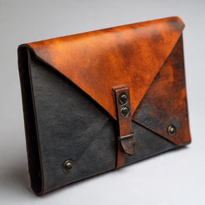 Unisex Leather Clutch Bags Fashion Wear Printed Waterproof Embroidery Zipper Closure Streetwear Handbags - Product Image 3