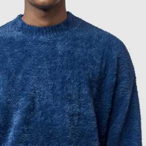 Pull en maille moelleuse à col montant pour l'hiver, vente en gros |   Pull en mohair brossé pour homme |   Tricotage à motifs personnalisés OEM/ODM - Product Image 6