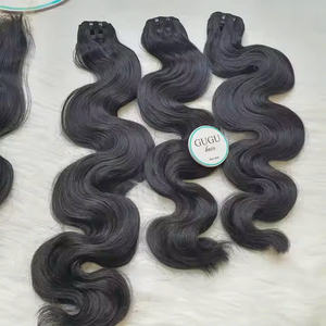 Extensiones de Cabello Humano Virgen Vietnamita Ondulado, Paquetes de Cabello 100% Natural, Súper Doble Trama, Venta al por Mayor Económica para Mujeres - Product Image 5
