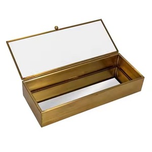 Premium Metal Jewelry <b>Box</b> Storage Organizer for Rings <b>Earrings</b> Necklace Accessories Home Use - Product Image 4