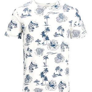 เสื้อยืดคอกลมผู้ชายพิมพ์โลโก้ตามสั่ง ผ้าคอตตอนหวี 100% ซักแบบ Bio Wash เป็นมิตรกับสิ่งแวดล้อม MOQ ต่ำ สไตล์ลำลอง แขนสั้น ผลิตจากโรงงาน - Product Image 4