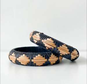 Brazalete de mimbre de paja ligero hecho a mano al por mayor para mujer - Product Image 3