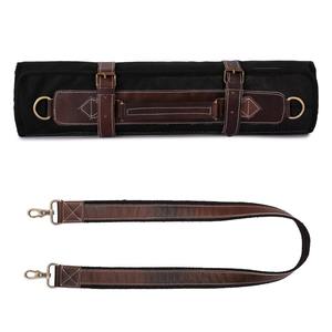 Bolsa de Almacenamiento para Cuchillos de Chef, de Lona y Cuero, de Lujo, Resistente, con Cierre, Organizador Profesional de Cocina, Estuche de Viaje LCKR-0008 - Product Image 5