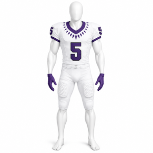 Créez votre propre logo, uniforme de football personnalisé, couleur au choix, meilleur matériau, uniforme de football américain très vendu, fabriqué au Pakistan - Product Image 4