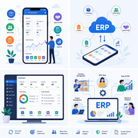 Application mobile de gestion des stocks ERP, comptabilité d'entreprise, CRM, suivi des employés, Android, MAC, Linux, multilingue, Internet