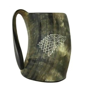 Taza de Lujo de Cuerno de Búfalo con Acabado Pulido para el Hogar, Clubes y Bares, 2 Piezas, Artesanía, Superventas - Product Image 3