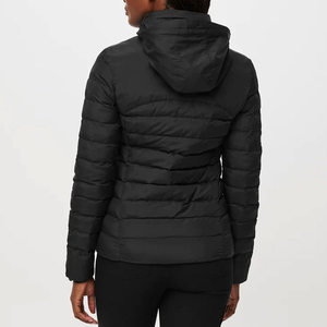 Chaqueta de invierno acolchada con cierre de cremallera y estampado personalizado de alta calidad para mujer, nueva chaqueta acolchada de moda para mujer, transpirable y de manga larga. - Product Image 2