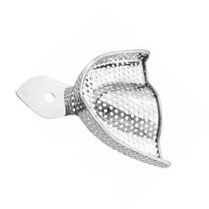 Bandeja de Impresión Perforada para Mandíbula Superior XL, Instrumento Quirúrgico Dental de Acero Inoxidable para Impresiones Dentales Precisas - Product Image 4