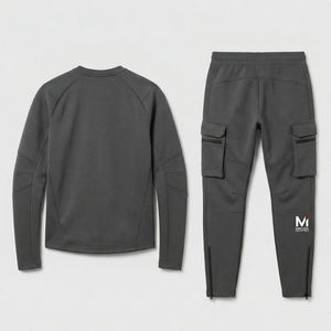 Ensemble de survêtement cargo pour homme, veste zippée et pantalon de jogging, vêtements de sport, USA Europe Maluza UrbanCargo ProX - Product Image 3