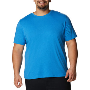 Camiseta de Manga Corta con Cuello Redondo Azul para Hombre, 100% Algodón, Corte Regular, Color Sólido Informal, Tejido de Punto Jersey - Product Image 6