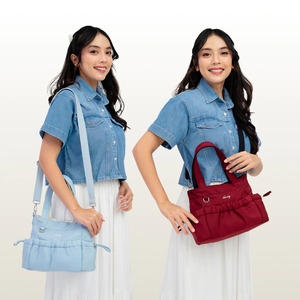 Hody Unisex Light Blue Casual Tote <b>Bag</b> BAILA <b>BAG</b> with Three Straps Waterproof <b>Large</b> Capacity Handbag for Birthday Daily Use - Product Image 5