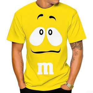 Camiseta de verano con estampado 3D de Chocolate Bean para niños, divertida, informal y a la moda - Product Image 3