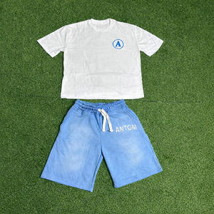 Conjunto de Verano Informal y Transpirable de 2 Piezas para Hombre, Camiseta y Pantalones Cortos - Product Image 4