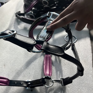 Équitation en cuir véritable de qualité supérieure Style occidental anglais Nylon licou accessoires de qualité pour selle occidentale - Product Image 3