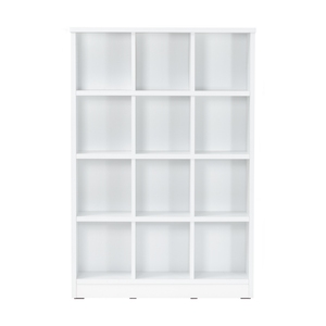 Modern <b>White</b> Wooden Bookcase 9 Shelf <b>Storage</b> <b>Cabinet</b> Floor Standing Book <b>Cabinet</b> for Living Room Home Office - Product Image 3