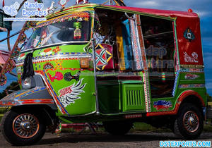 Photobooth de mariage Bollywood Rickshaw automatique fabricant salle de mariage entrée nuptiale pousse-pousse coloré musulman Walima Rickshaw UK - Product Image 6