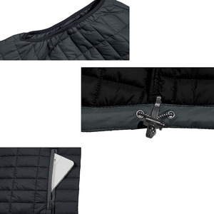 Women's Waterproof Stand Puffer <b>Vest</b> Sleeveless Quilted Winter Warm Nylon Zipper <b>Utility</b> Plus puffer <b>vest</b> - Product Image 6