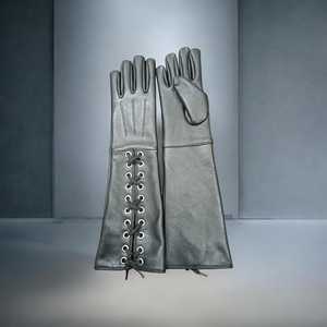Guantes de cuero con pantalla táctil para mujer - Accesorios para fiestas, motociclistas y bodas - Product Image 1