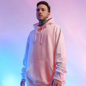 Sudadera con Capucha Premium 100% Algodón Unisex, Bordada, ODM, Estilo Urbano, Bolsillo Liso, Corte Regular, Forro Polar, Transpirable - Product Image 3