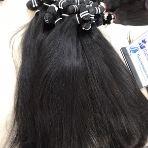 ผมต่อแบบเวอร์จิ้นเรมี่แท้ 100% จากจีน แบบทอเครื่องสองชั้น ทุกสีและทรงลอนธรรมชาติ น้ำหนัก 100 กรัม/มัด - Product Image 6