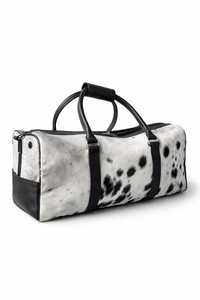 กระเป๋าเดินทางหนังวัวแท้ลายขนสัตว์ ดีไซน์เนอร์ รุ่น LHTB-0068 สำหรับเดินทางท่องเที่ยวหรือใช้เป็นกระเป๋าถือ  ขายส่งและส่งออก - Product Image 3