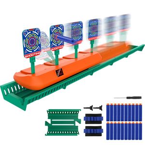 Bersagli Elettronici ABC con Punteggio per Pistole Nerf, Pista Mobile da 85 cm con Reset Automatico, per Tiro e Allenamento con Balestre e Archi - Product Image 2