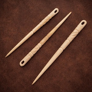 New Rustic Eco-Friendly Buffalo Horn Bone Needle Pointed Embroidery Needle for Wool & Yarn Durable Sewing for Tufting & Sewing - Product Image 4