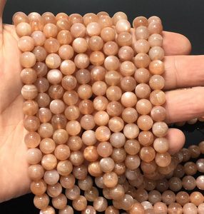 Perles de pierres précieuses naturelles mélangées, pierre de lune, pierre du soleil, amazonite, 6 mm, 8 mm, perles rondes en cristal, vente en gros, perles de pierres de guérison pour bijoux - Product Image 3