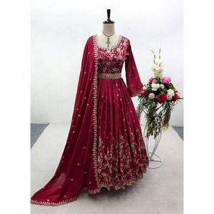 Hermoso Vestido de Fiesta con Dupatta de Diseñador para Vestimenta Profesional - Product Image 5