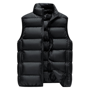 Chaleco Informal para Hombre, Estilo Coreano, Transpirable, de Poliéster, con Cierre de Cremallera, para Otoño e Invierno - Product Image 1