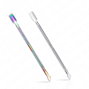 Durable Stainless Steel Double Sided Cuticle Pusher Set Professional Nail <b>Cleaning</b> <b>Tools</b> for Manicure and Pedicure - Product Image 2