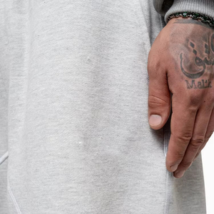 Ensemble de survêtement polaire gris à capuche pour homme, 2 pièces, décontracté, uni, manches longues, coupe ample, 100 % coton, écologique et respirant - Product Image 6