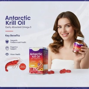 DHOP Antarctic Krill Oil Omega 3 Softgels with Natural Phospholipids Everyday Supplementation Dietary Support Bulk Supply OEM - Product Image 3