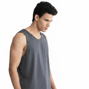 Nouveau Débardeur de Sport Respirant Tendance 2026 pour Hommes – Vêtements de Fitness Musculation Grande Taille Tricotés Imprimés – Vente en Gros - Product Image 5