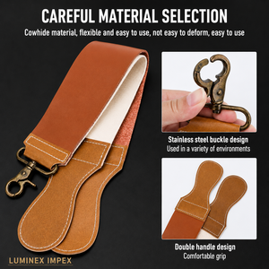 Navaja de Afeitar Recta Vintage Luminex Impex con Mango de Concha de Abulón y Acero al Carbono, Lista para Usar en Barberías y Salones - Product Image 4