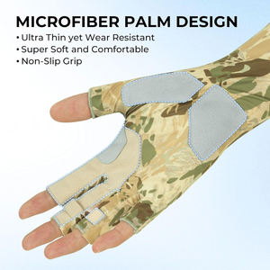 Gants de pêche de haute qualité, anti-coupure, protection UV, respirants, tissu à séchage rapide avec paume renforcée et adhérence des doigts, pour hommes et femmes - Product Image 4