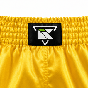 Pantalones Cortos de Muay Thai Amarillos para Hombre, Pantalones Cortos Deportivos Transpirables de Satén para Entrenamiento de Kickboxing, Pantalones Cortos de Muay Thai para Adultos - Product Image 5
