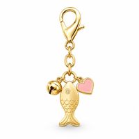 Breloque personnalisée pour collier d'animal de compagnie, gravée avec un motif de patte, de cœur ou de poisson en émail