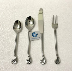 Minimalist Design Flatware <b>Set</b> With 18/<b>8</b> Stainless Steel Mirror Polish Durable <b>Dinnerware</b> Tableware Cutlery <b>Set</b> At Best Price - Product Image 1