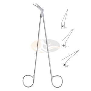 Ciseaux vasculaires manuels De Bakeiy en acier inoxydable, instruments médicaux de précision, pointe angulaire tranchante, chirurgicaux professionnels - Product Image 1