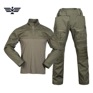 Uniforme de Guardia de Seguridad Personalizado, Camisa de Seguridad con Cierre de Cremallera y Pantalones Cargo Ripstop, Conjunto de Uniforme Táctico Profesional - Product Image 1