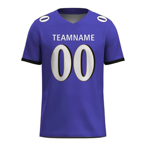 Maillots de sport respirants et doux avec nom et numéro brodés pour hommes et femmes, service OEM, jersey de football américain personnalisé de haute qualité - Product Image 3