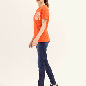 Camiseta informal a la moda para mujer, camiseta de manga corta de tela de algodón suave, transpirable, cómoda, para uso diario, estilo callejero - Product Image 4