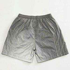 Custom Printed Logo Silver Men's 100% Polyester Quick Dry Summer <b>Wind</b> <b>Breaker</b> Shorts Set High Street Style Streetwear Jacket - Product Image 5