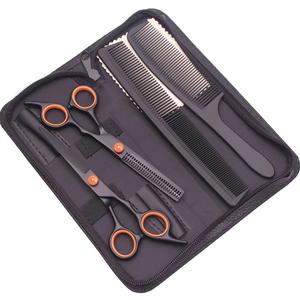 Kit de Tijeras de Peluquería de Alta Calidad en Color Plateado, 6 Piezas, Hermosos Kits de Peluquería con Estuche de Cuero con Cierre - Product Image 6