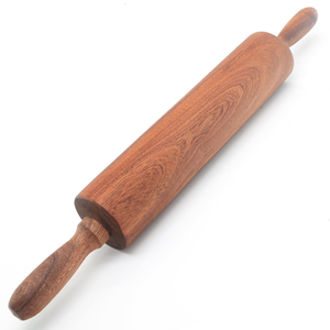 Wooden Rolling Pin Belan for Roti Chapati Making Traditional Handmade Kitchen Tool for Tortilla <b>Pastry</b> Pizza Dough Baking and Ho - Product Image 1