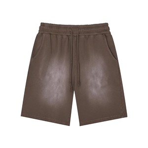 Shorts de Algodón Vintage Lisos al por Mayor 2026, Shorts de Verano para Hombre con Logotipo Personalizado, Ropa Urbana - Product Image 1